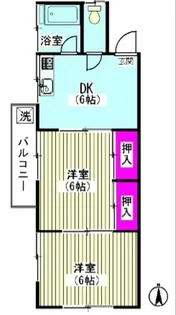 綱島荘【2階】の間取り