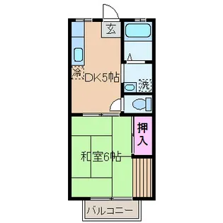 ファミール天王森【2階】の間取り