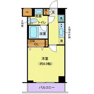 クレヴィスタ西馬込【2階】の間取り