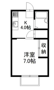 サンライズヒラキ【2階】の間取り