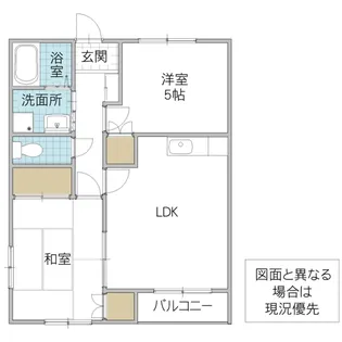 グリーンタウン B棟【1階】の間取り