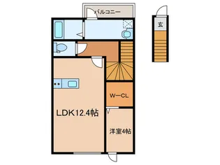 グランフォ-レ岡崎南【2階】の間取り