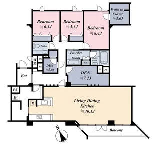 ロイヤル代々木ガーデン【3階】の間取り