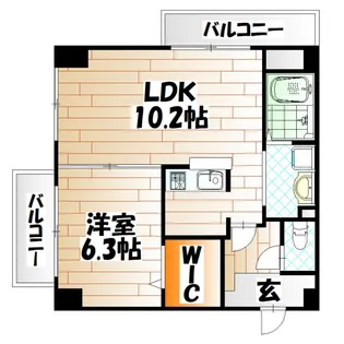 CoCoメゾン【6階】の間取り