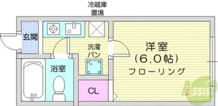 グランテージ東仙台【1階】の間取り