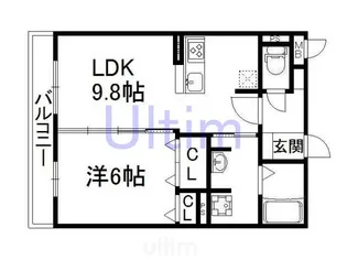 サンクレール【1階】の間取り