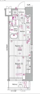 ガーラ・プレシャス神宮外苑【8階】の間取り