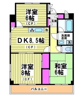 ファミールYK【2階】の間取り