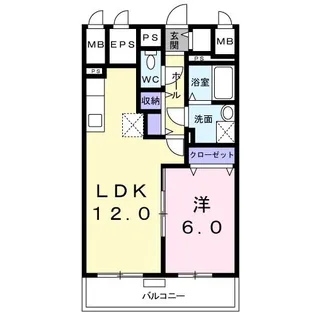 ライラック ガーデン【6階】の間取り