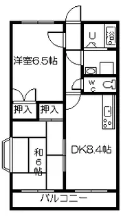KS笹貫【1階】の間取り