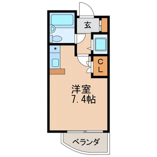 シャタック清水【3階】の間取り