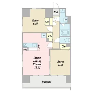 ココリグランデ【9階】の間取り