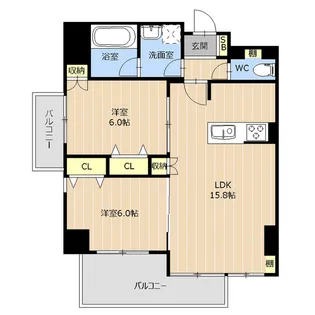 PROUD上熊本【8階】の間取り