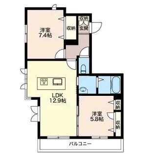コンフォール鎌倉【3階】の間取り