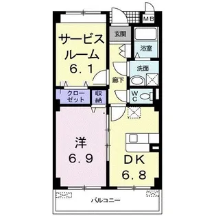 サンフィオーレ【2階】の間取り