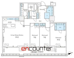 ロイヤルパークス品川【26階】の間取り