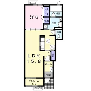 レリクアII【1階】の間取り