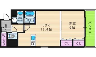 S-RESIDENCE学園坂【5階】の間取り