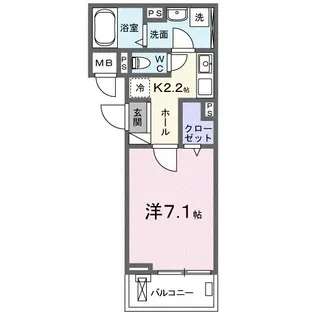 ヒカルサ四日市西浜田【2階】の間取り