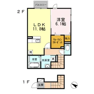 Bell espace【2階】の間取り