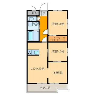 アルカサール泉が丘【2階】の間取り