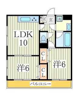 オークレア【3階】の間取り