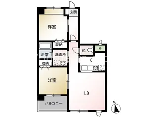 ル リアン湘南【4階】の間取り