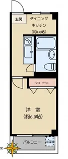 湯島武蔵野マンション【2階】の間取り