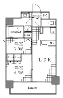 グランカーサ三ノ輪II【9階】の間取り