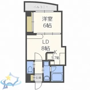 ハーモニー宮丘【1階】の間取り