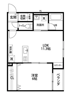 グランメゾン山木戸【3階】の間取り