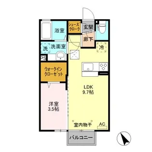 カーサ ラ ヴィータ【1階】の間取り