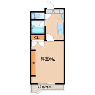 プラザドゥボウ【3階】の間取り