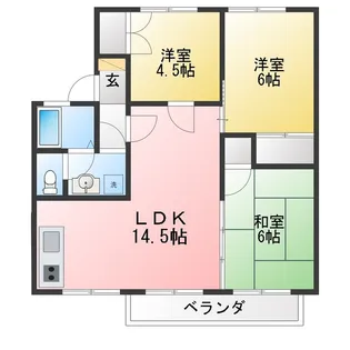 クレヨンハウス湘南【2階】の間取り