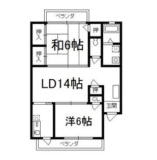 星野マンション【2階】の間取り
