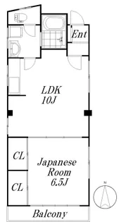 サンハイツ小林【4階】の間取り
