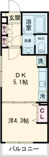 ブランミュール西馬込III【1階】の間取り