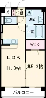 アクアチェントロ【1階】の間取り