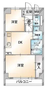 U residence三鷹【2階】の間取り