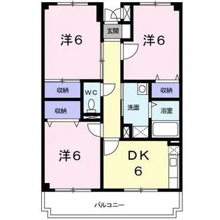 レフィナード南町田【4階】の間取り