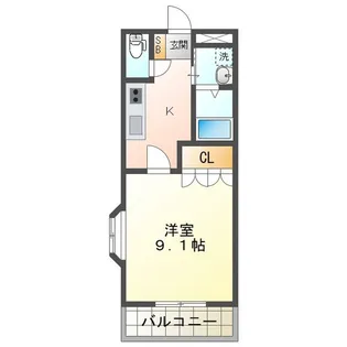 smiley【1階】の間取り