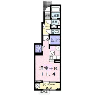 サイド ツー【1階】の間取り