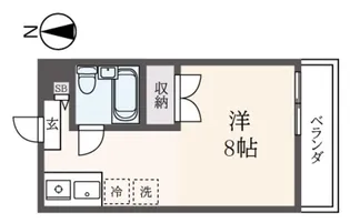 キクシアンコート国分寺【1階】の間取り