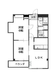 森の木ハイツ【3階】の間取り