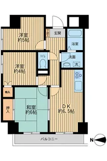 アビタシオンクレール【6階】の間取り