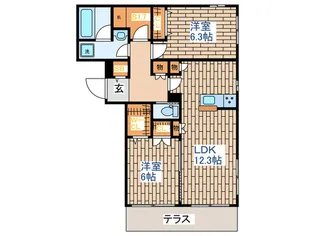 Wisteria Nakano【1階】の間取り