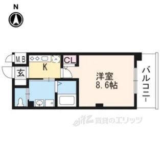サムティ京都西大路【5階】の間取り