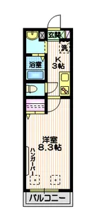 エムエー長原【3階】の間取り