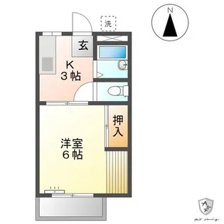 アーバンハウスヤマダ【1階】の間取り
