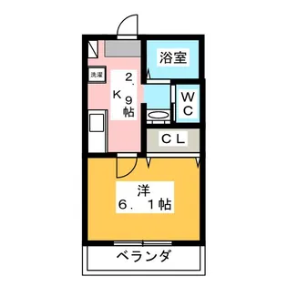 グローリア・ハイム【1階】の間取り